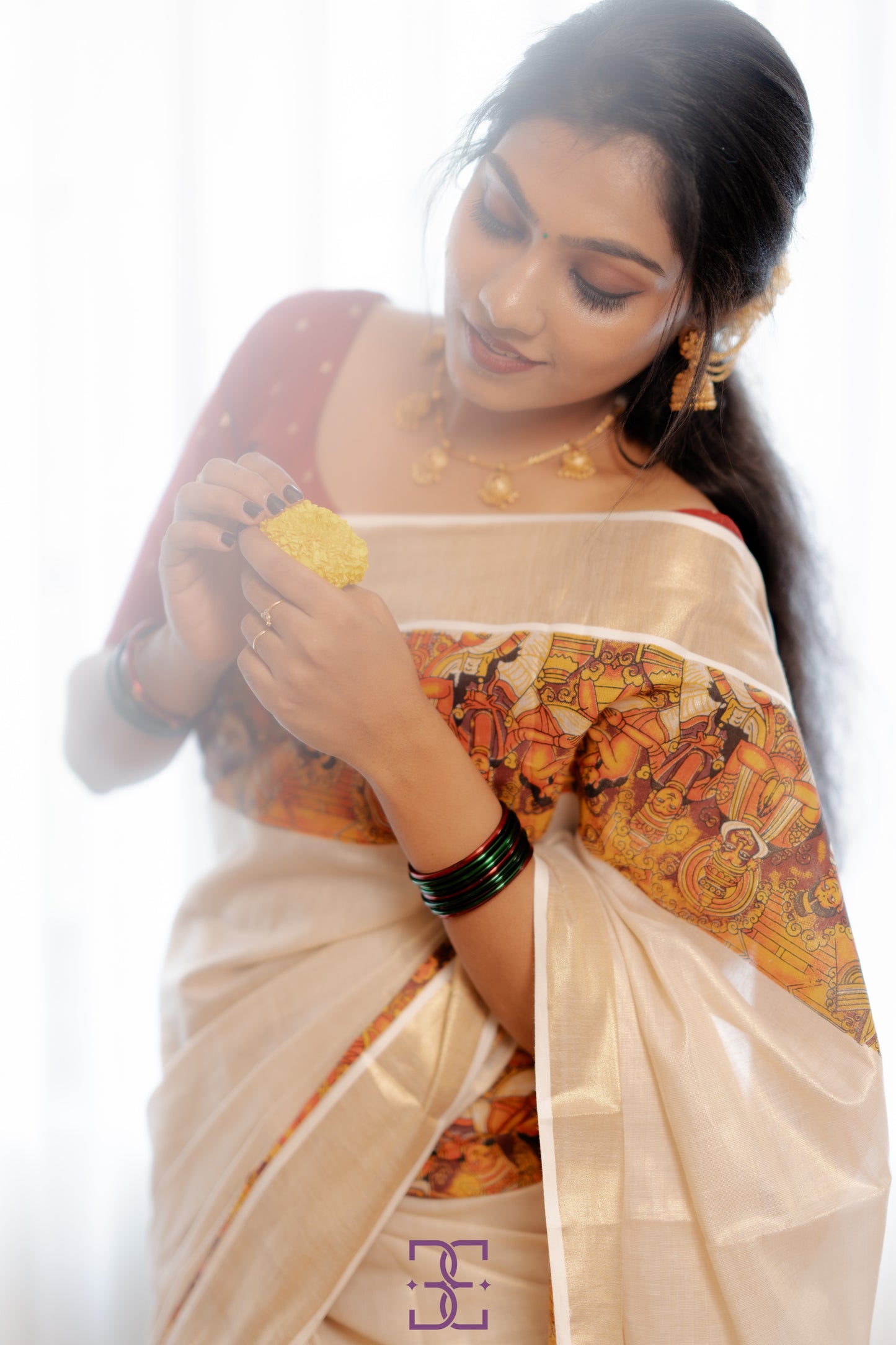 Gold Tissue Saree