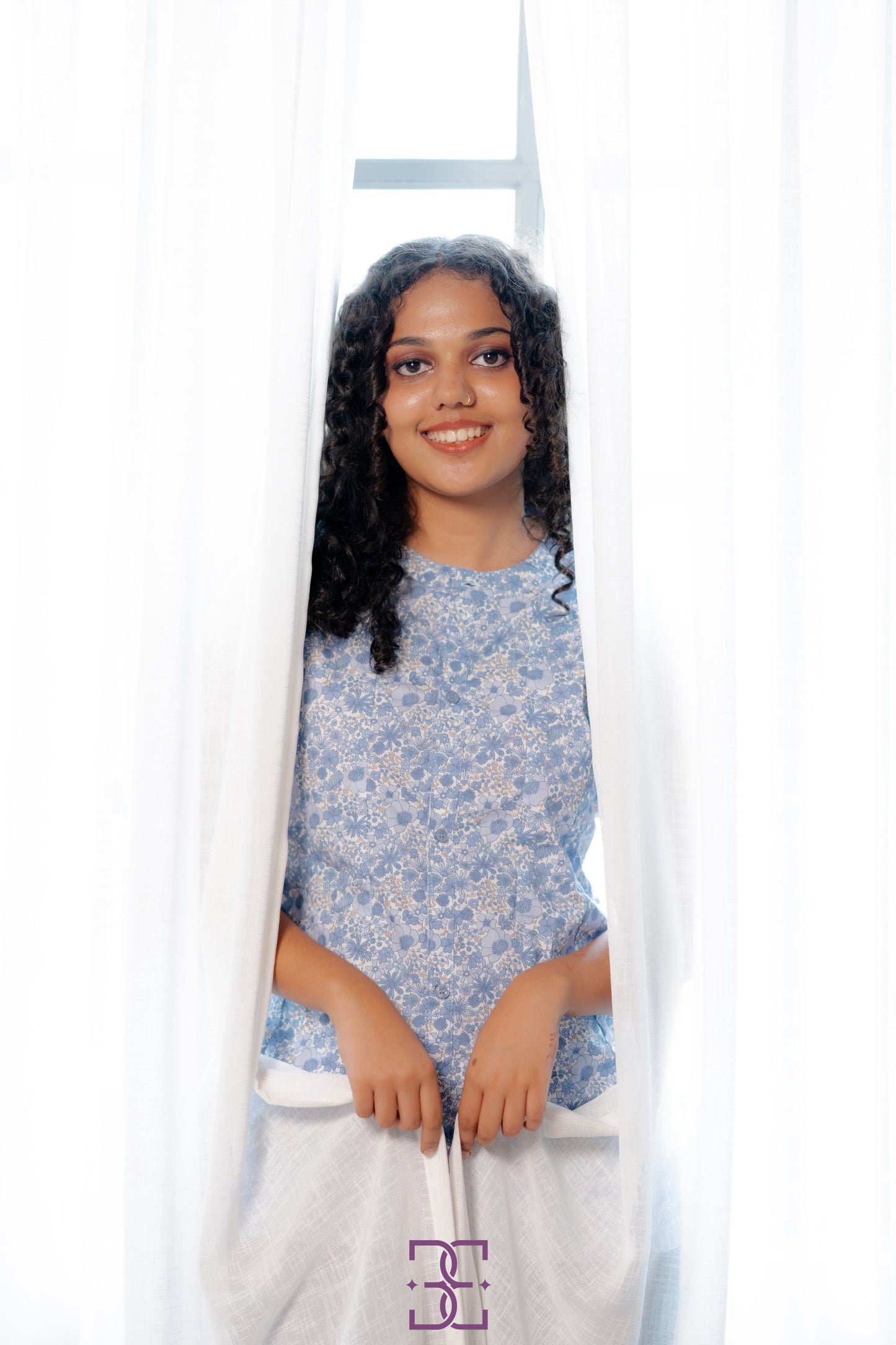 Cotton peplum top