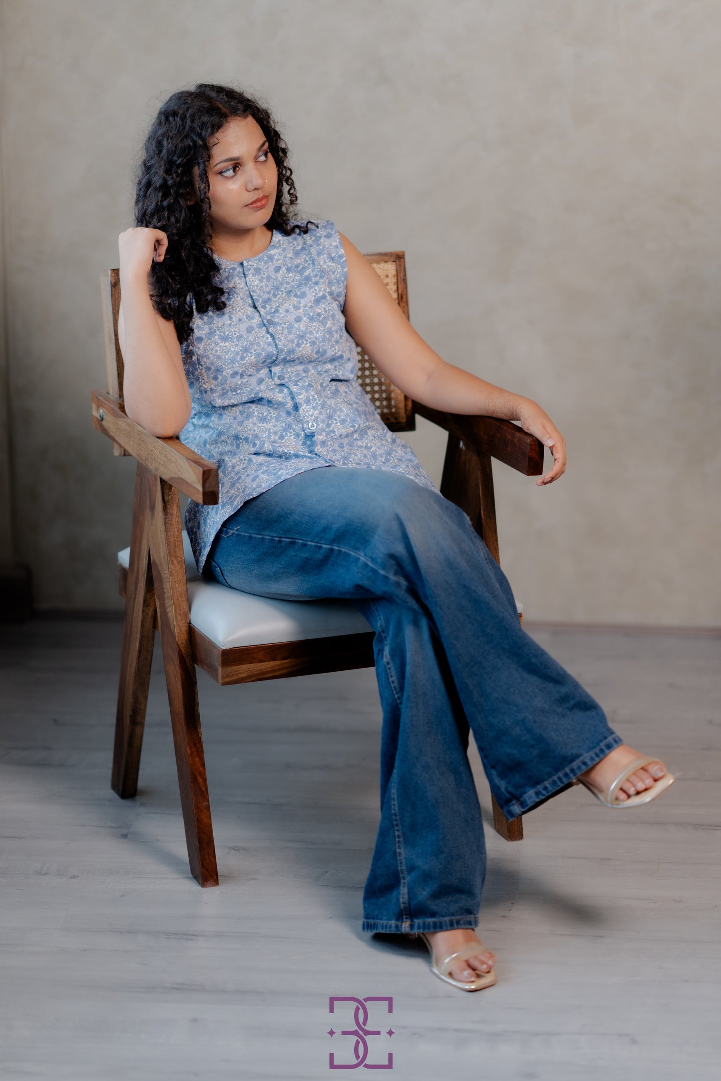 Cotton peplum top