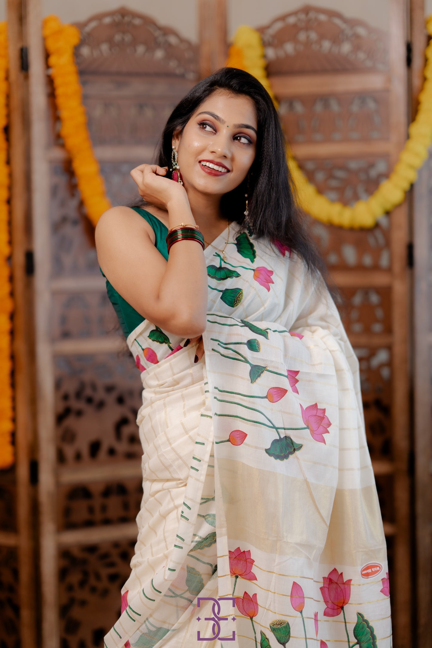 Saree with blouse