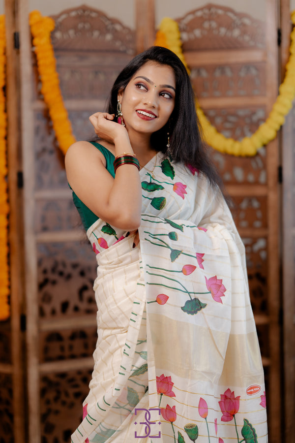 Saree with blouse