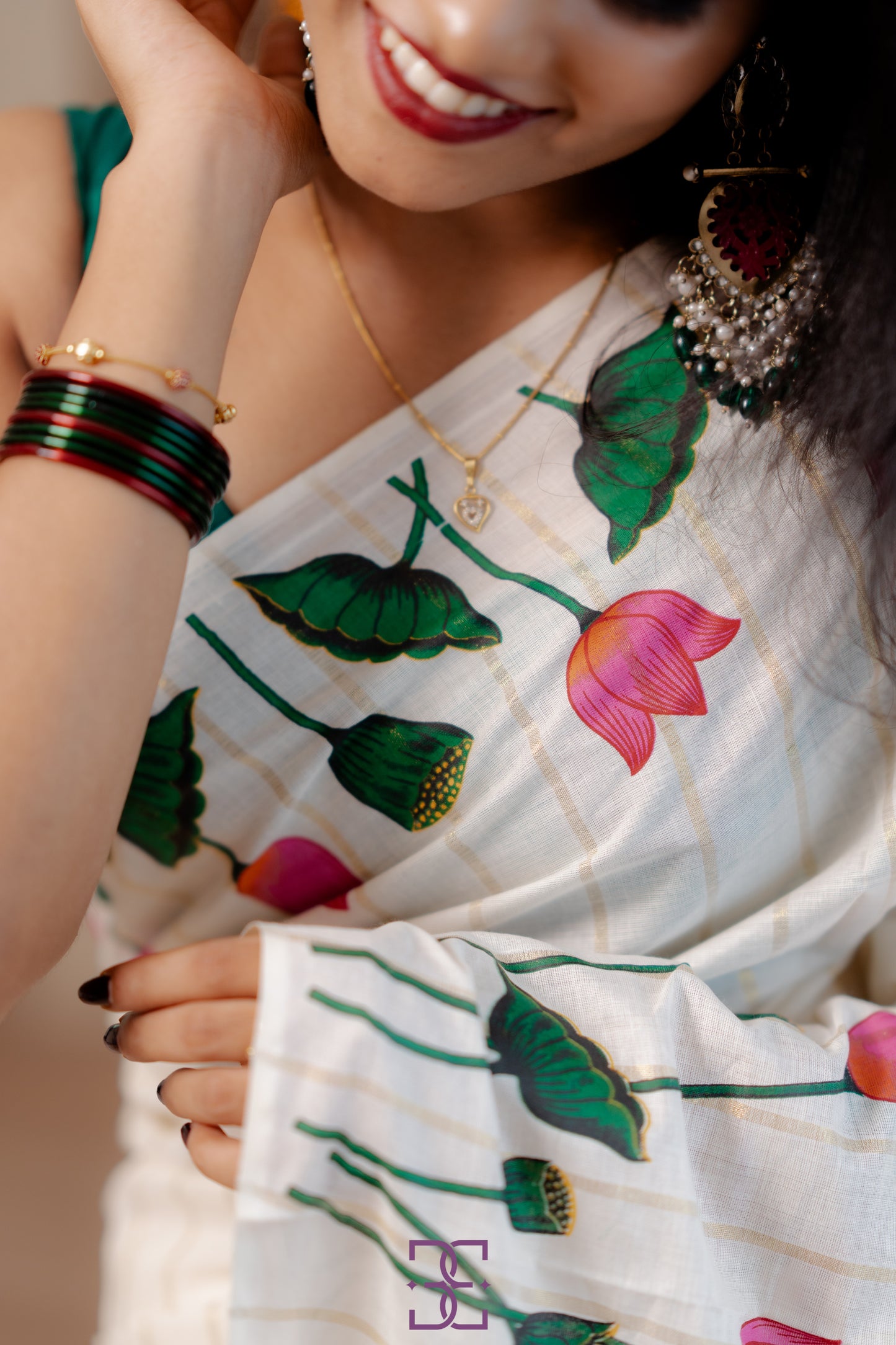 Saree with blouse