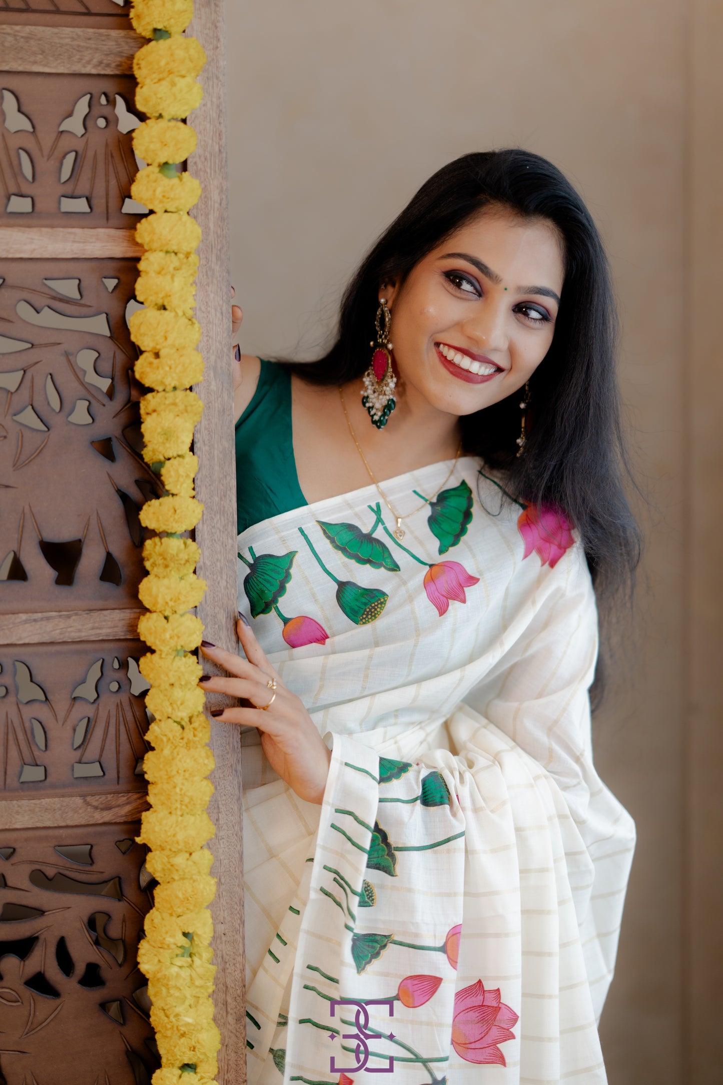 Saree with blouse