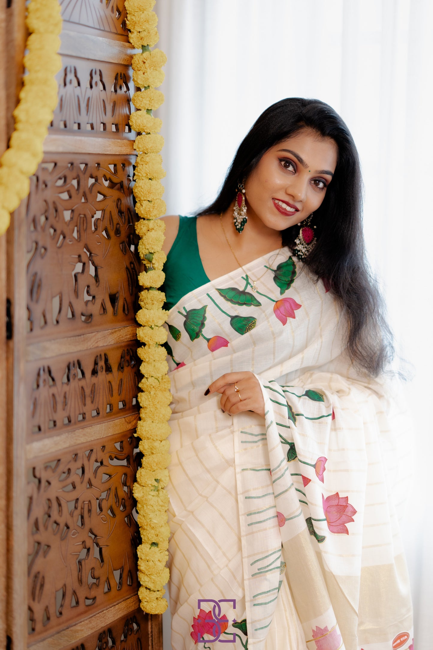 Saree with blouse