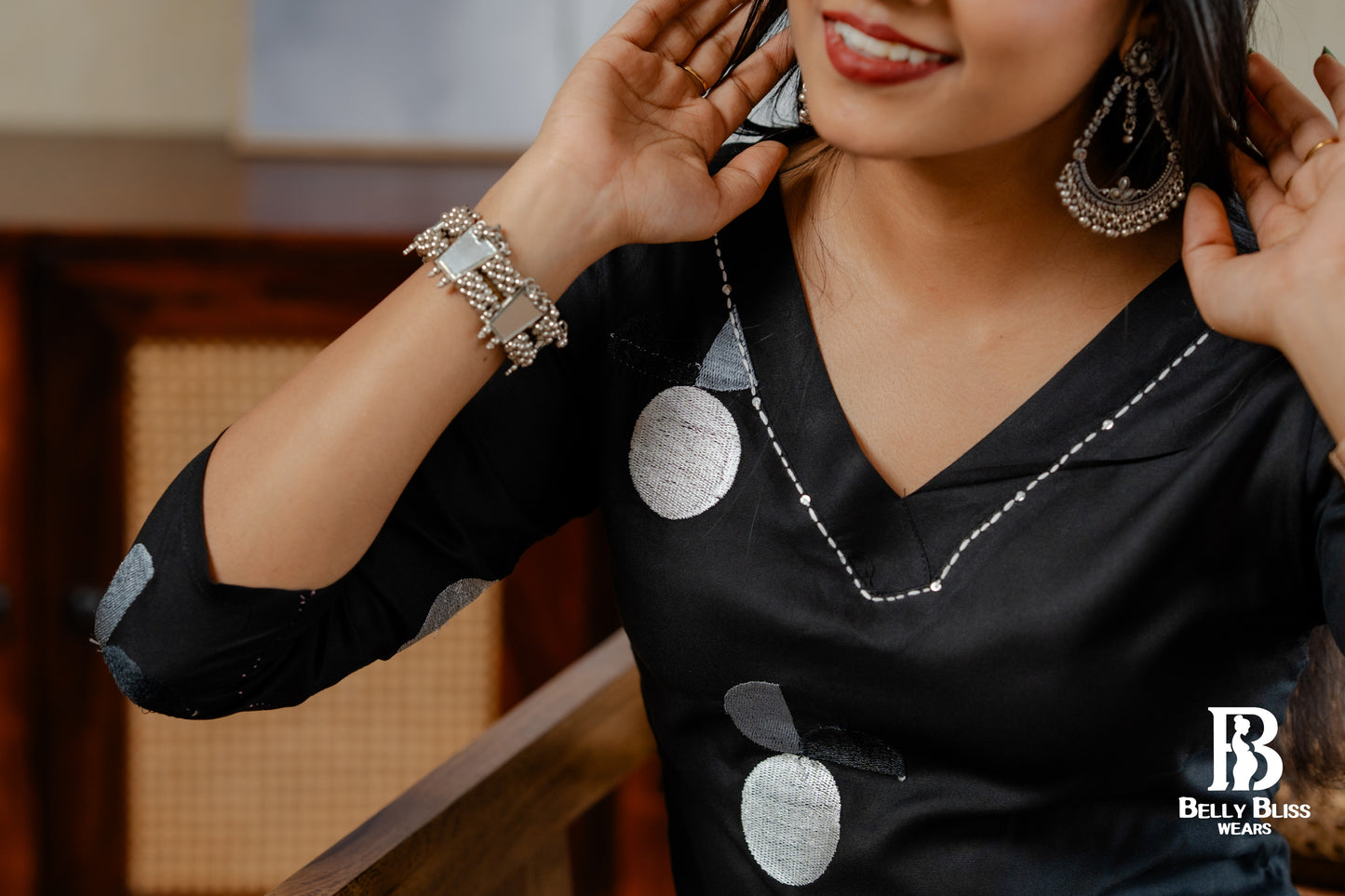 Rayon embroidered coordset