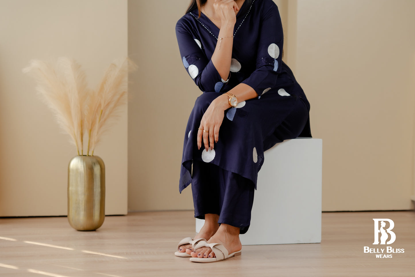 Rayon embroidered coordset