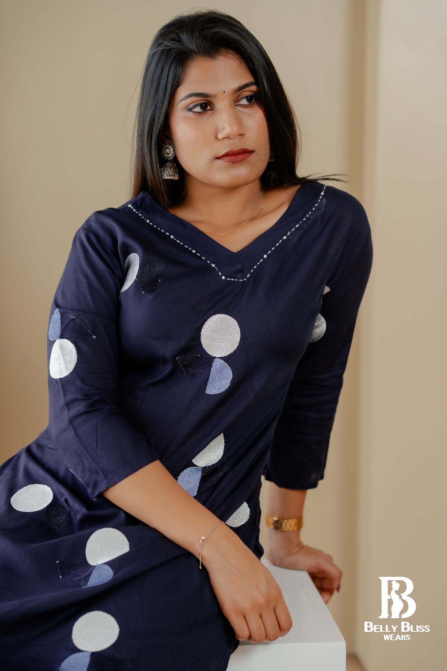 Rayon embroidered coordset