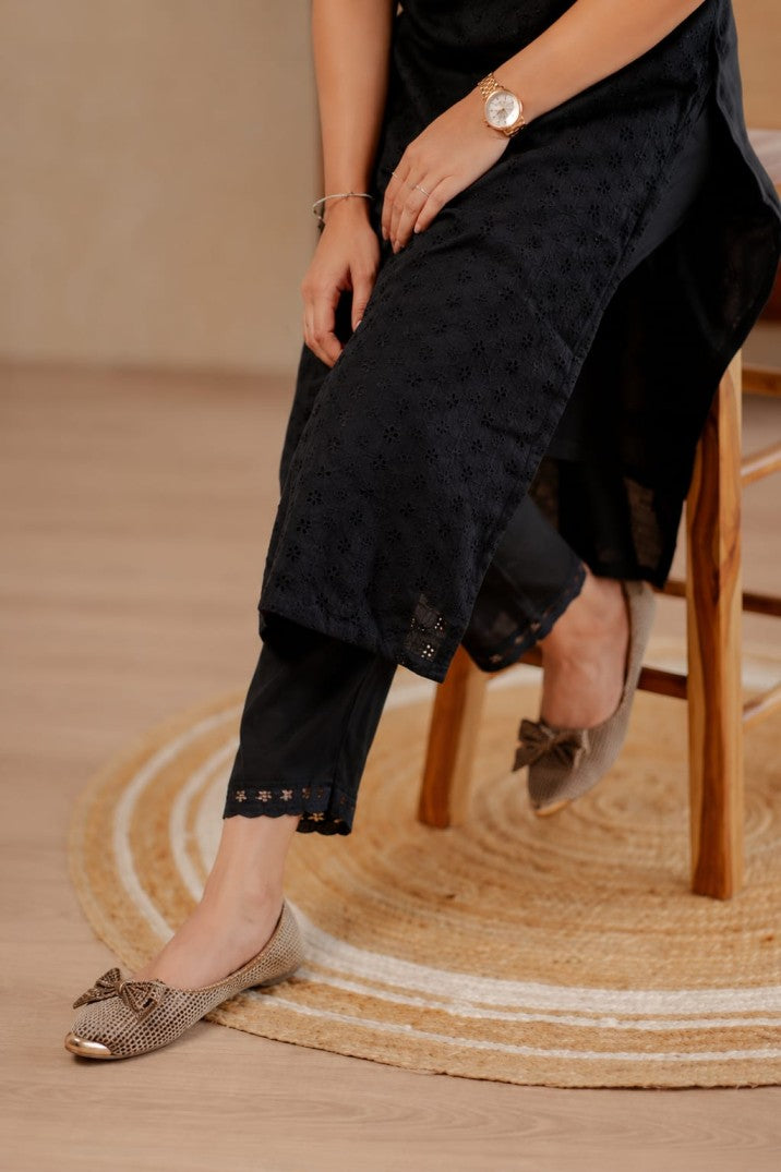 Hakiba cotton straight kurthi and bottom
