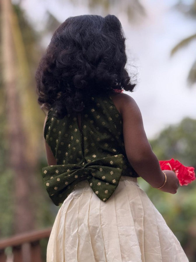 Kerala kasavy skirt and  Polycotton blouse